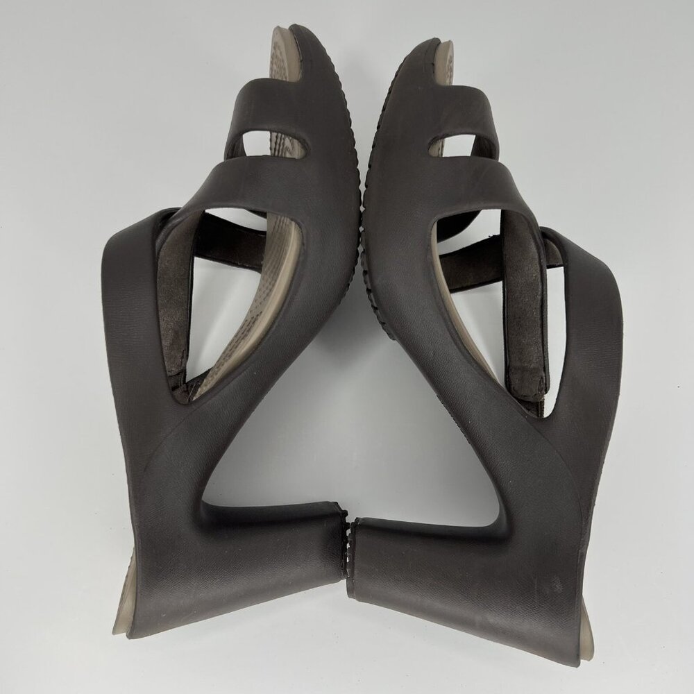 Crocs Cyprus IV  Slip-On Sandal Heels Womens Size 9 Strappy Open-Toe Shoes - Picture 6 of 9